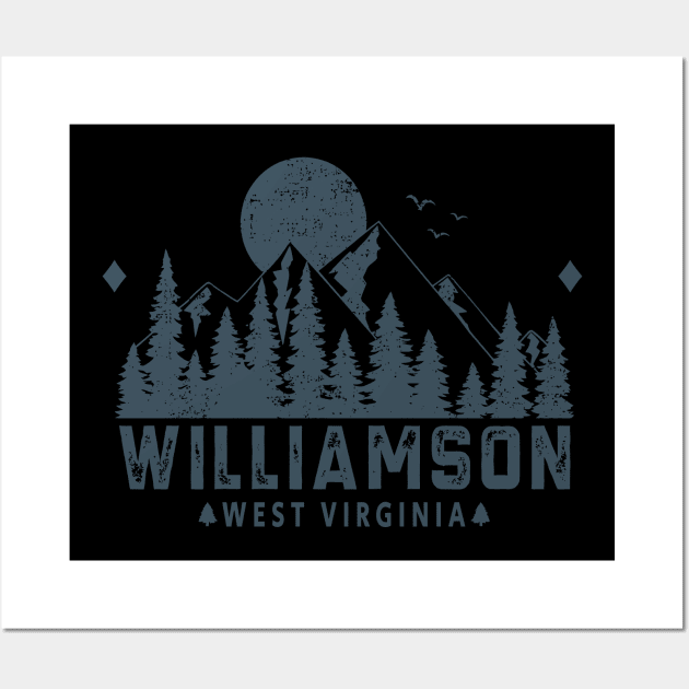 Williamson West Virginia Mountain Sight Wall Art by jennlie